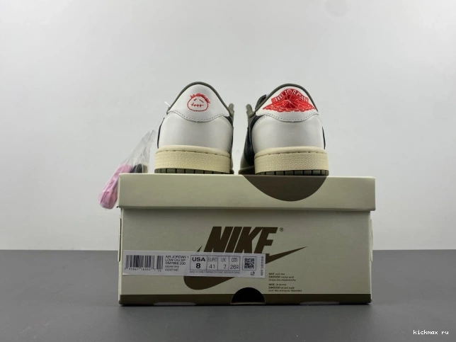 Rep Kickmax SCOTT JORDAN OG LOW OLIVE 1 X AIR TRAVIS MEDIUM DM7866-200 0717